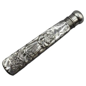 WSI-10521z: Circa 1880-1890 American Gorham Fountainebleau Sterling Silver Perfume Bottle