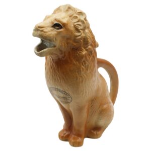 WCI-9137z: Mid-20th Century French Stoneware Lion Jug