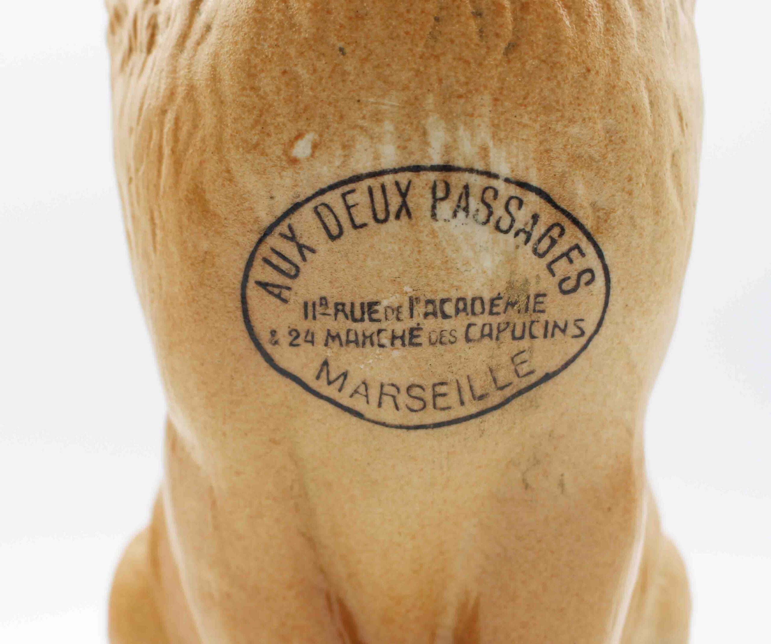 WCI-9137z: Mid-20th Century French Stoneware Lion Jug - Image 3