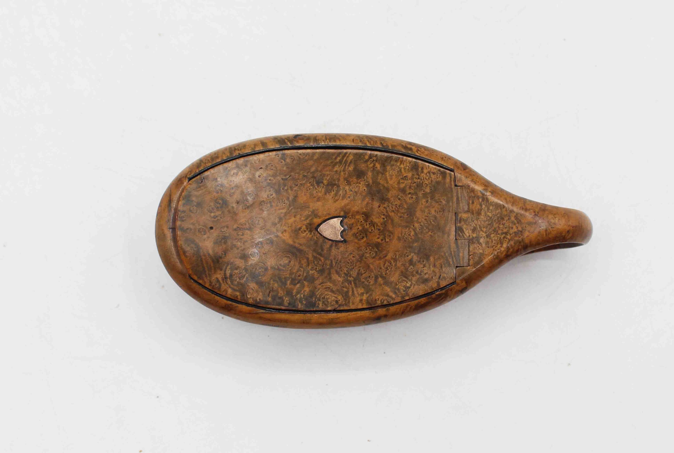 WCO-2498z: Circa 1800 Scottish Roman Lamp Form Maplewood Snuff Box - Image 2