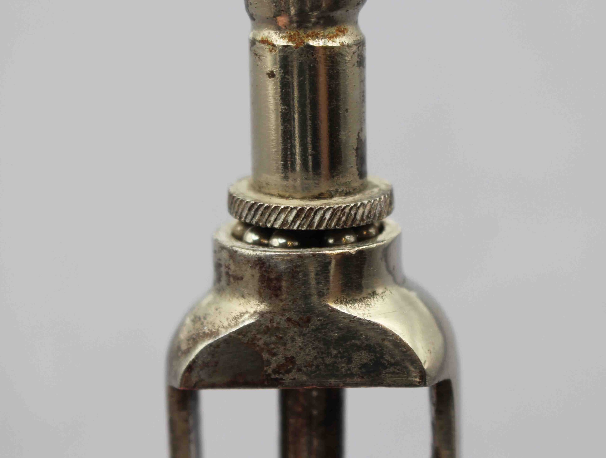 WCO-2566: Early 20th Century Nickle on Steel Ballbearing Corkscrew - Image 2