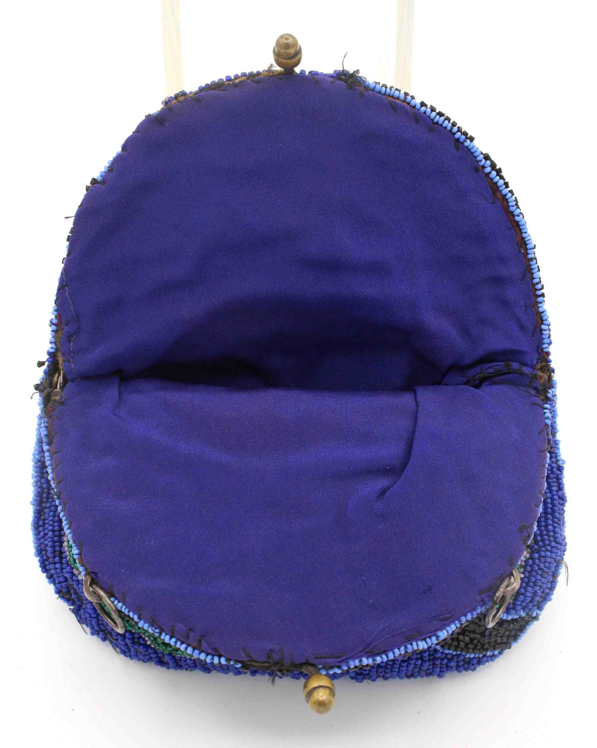WCO-3547z: Circa 1930s-1940s Oceanic Motif Beaded Evening Bag - Image 2