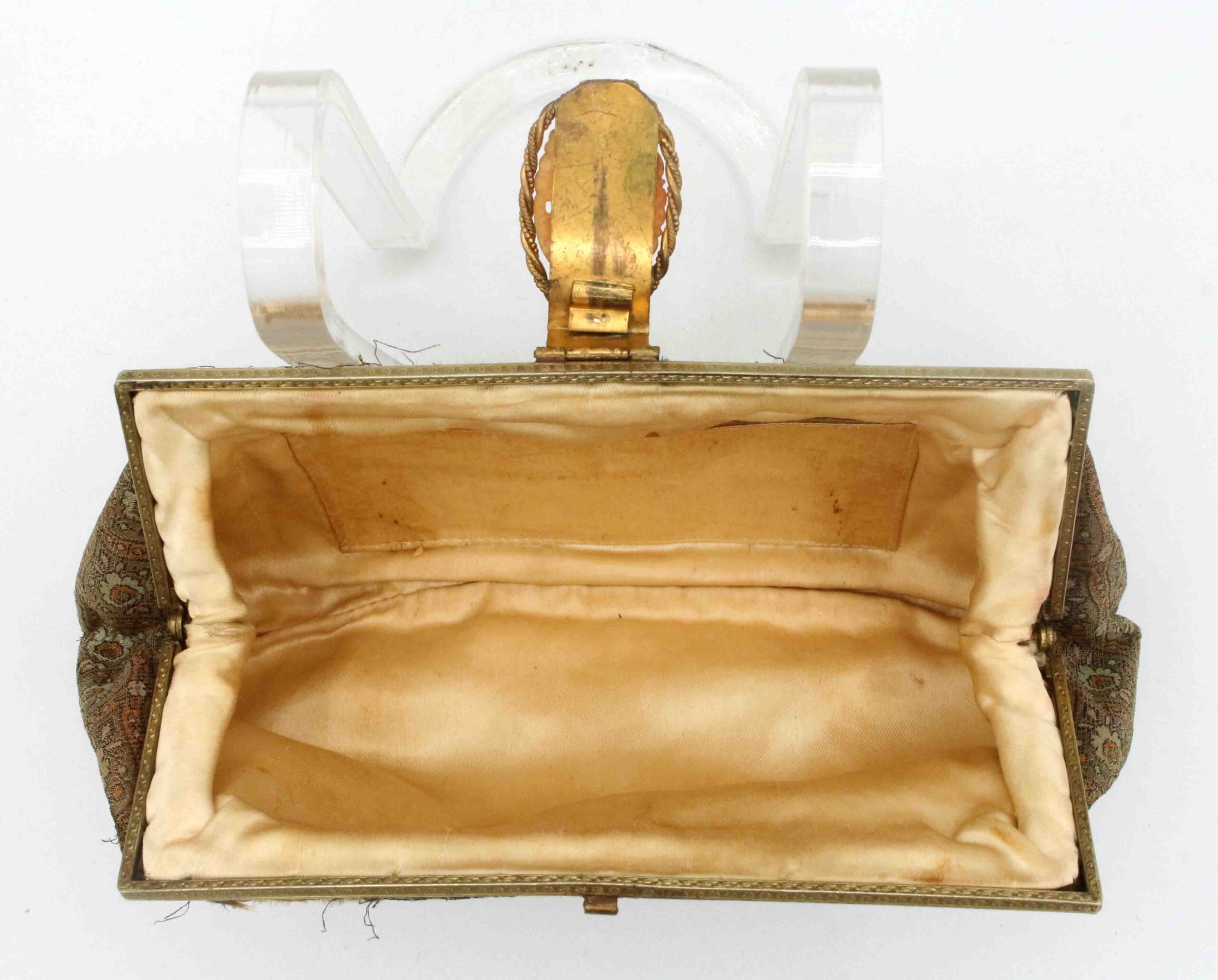 WCO-3548z: Circa 1930s French Silk Brocade Clutch - Image 3