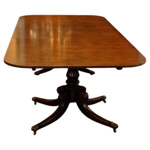WDT-525z: c. 1830 English Regency-William IV Double Pedestal Banquet Table