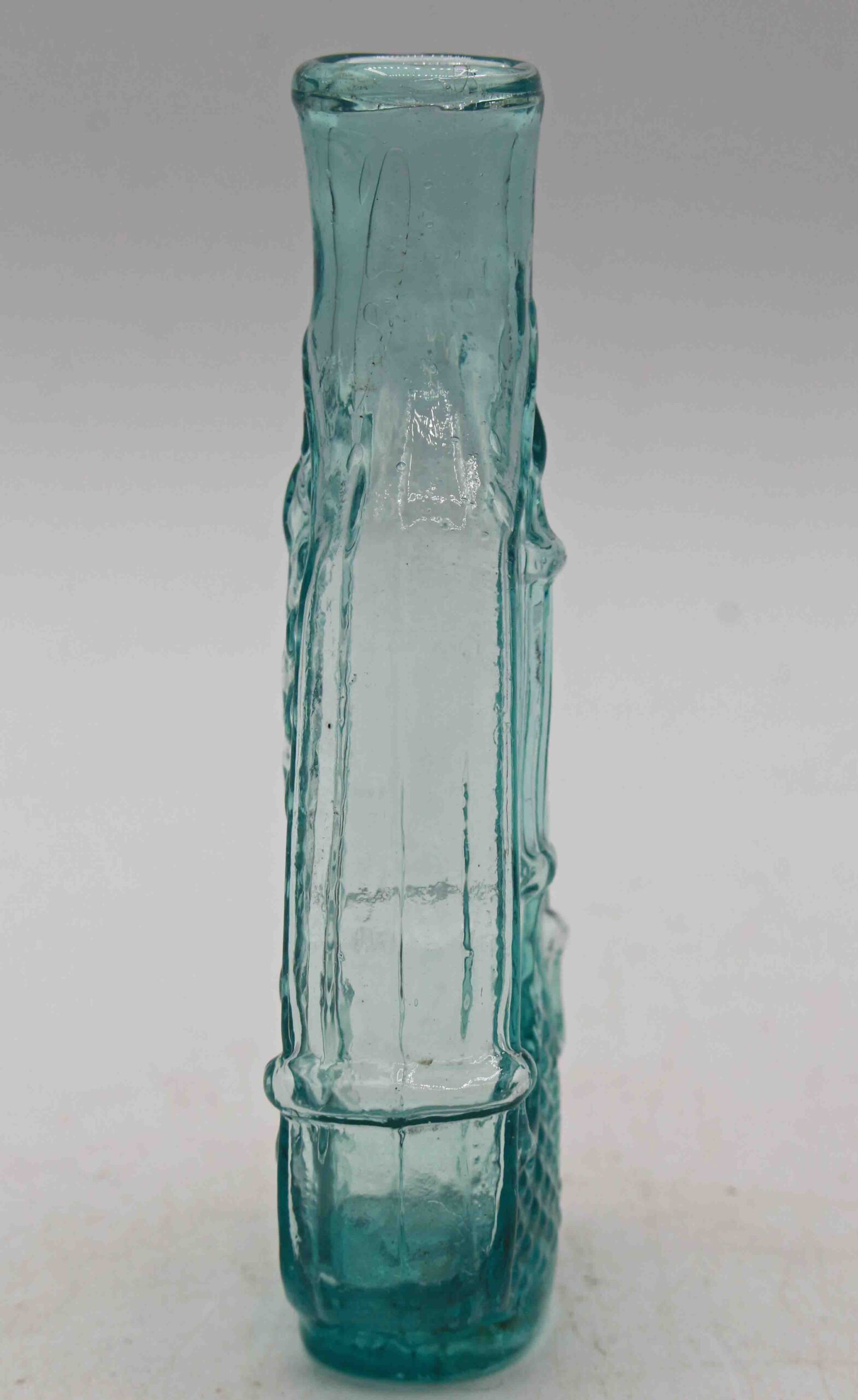 WG-3013z: c. 1840-60 American Dark Aquamarine Glass Cologne Bottle - Image 4