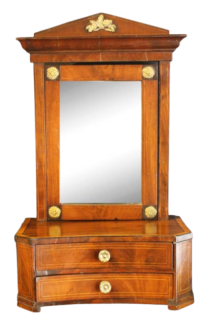 WM-544z: Early 19th Century Austrian Table-Top Dressing Mirror
