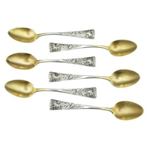 WSI-10301z: Circa 1900 Set of 6 Demitasse Spoons by Shiebler