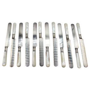 WSI-9169z: Circa 1900 American Set of 12 Dinner Knives by Northampton Cutlery Co.