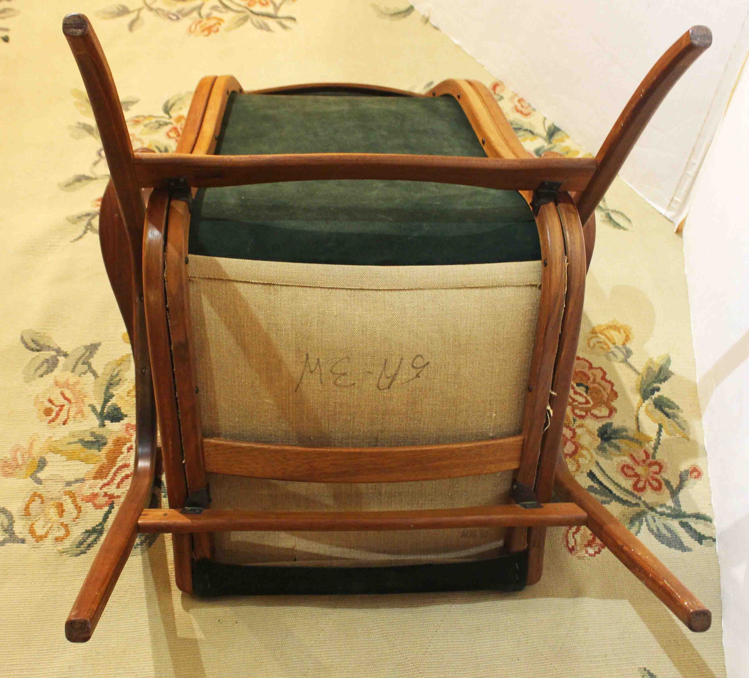 WC-1463z: Circa 1960s Pair of Swedish Mid Century Modern Lamino Easy Chairs - Image 2