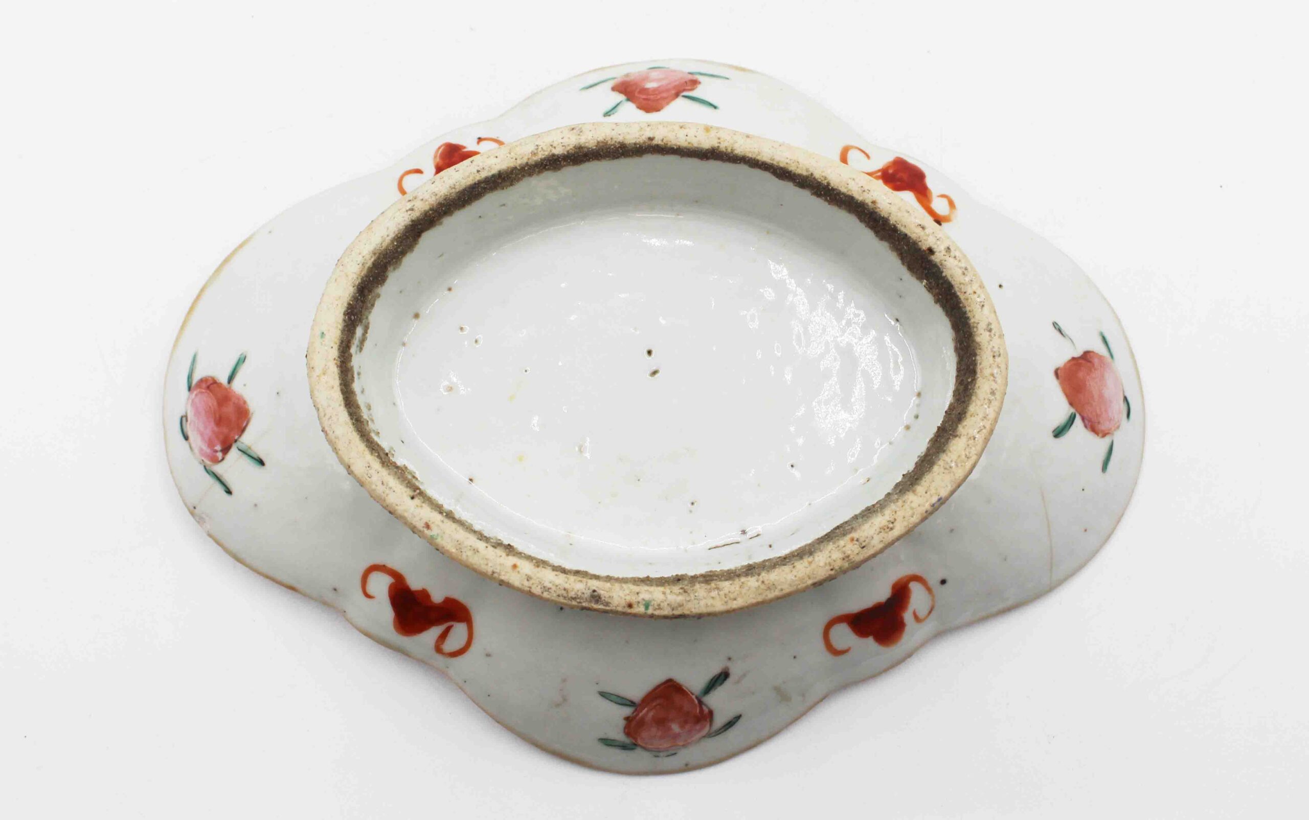 WCI-9133z: Late 19th Century Late Qing Dynasty Chinese Famille Rose Porcelain Serving Dish - Image 3