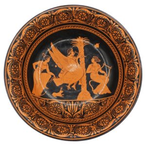 WCI-9177z: C. 1800-1830 Naples Greco-Roman Revival Deep Terracotta Bowl