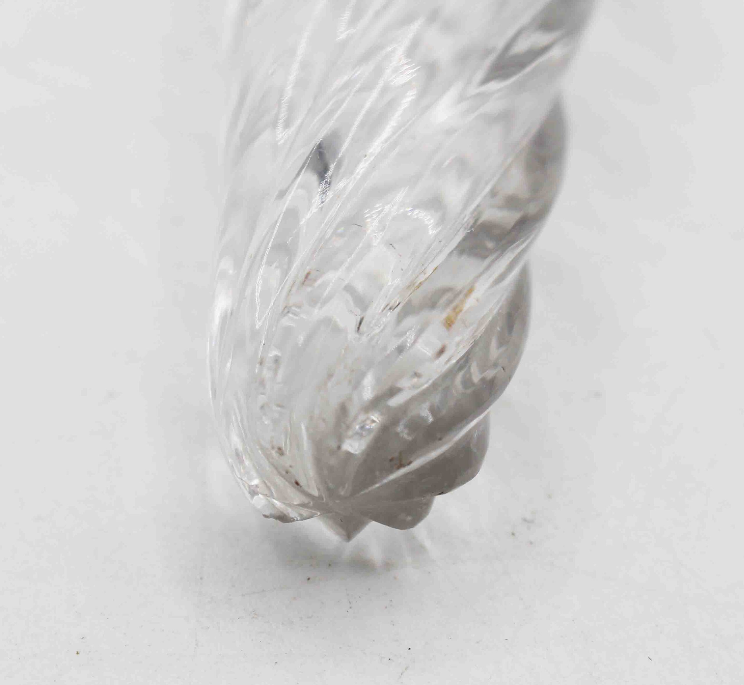 WG-2947z: 1887 English Sterling and Spiral Blown Glass Scent Bottle - Image 5