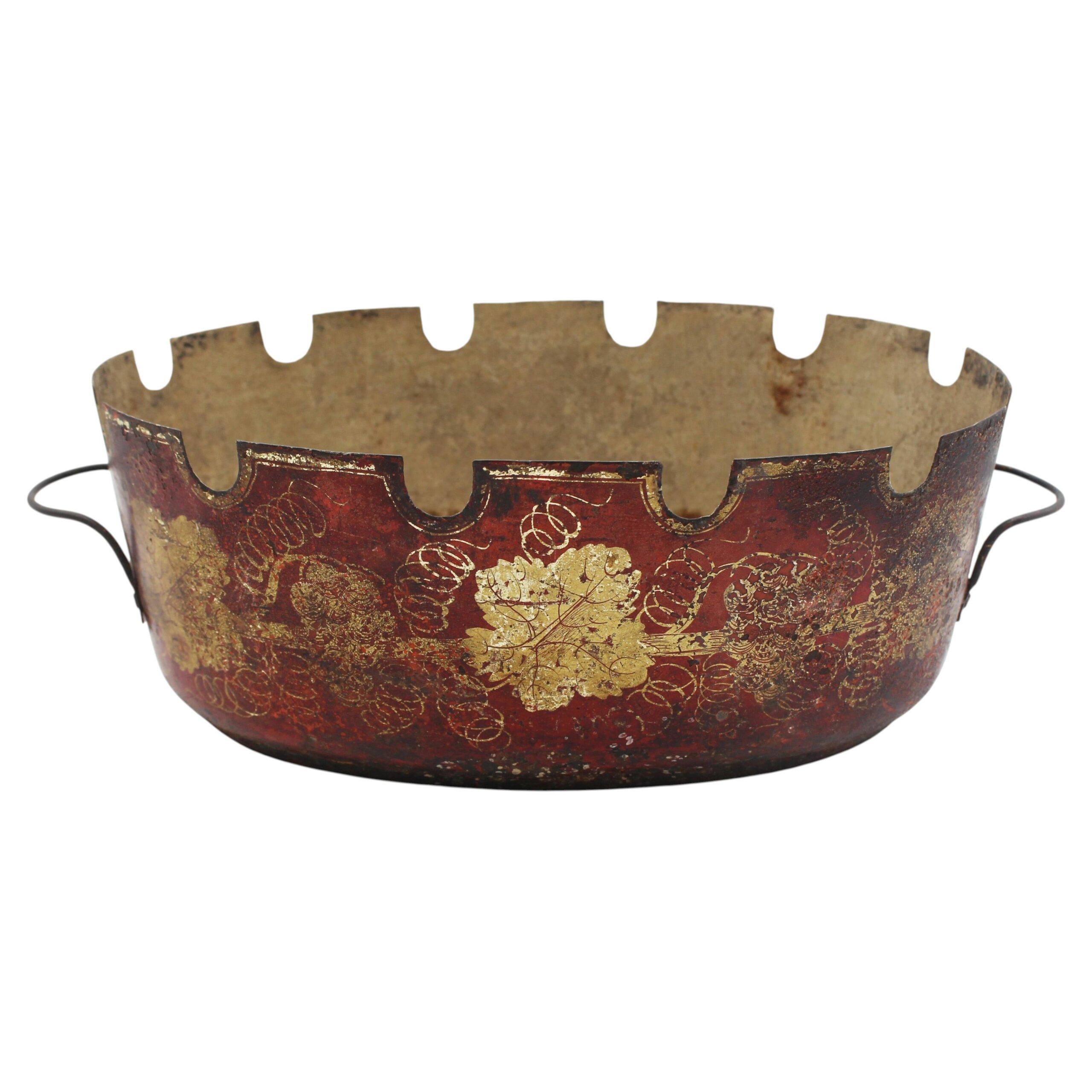 WMI-3824bz: Circa 1810-1820 French Empire Tole Monteith