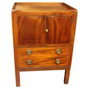WOF-2669z: Circa 1780 English George III Period Bedside Commode Table