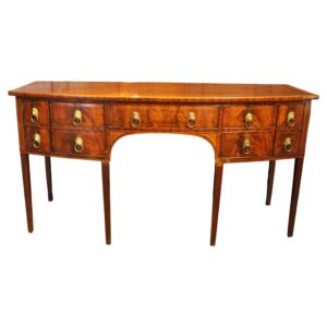 WOF-2672z: Circa 1790-1810 English George III Period Bowfront Sideboard