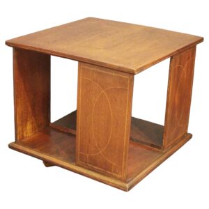 WOF-2678z: Early 20th Century English Edwardian Period Tabletop Revolving Bookcase