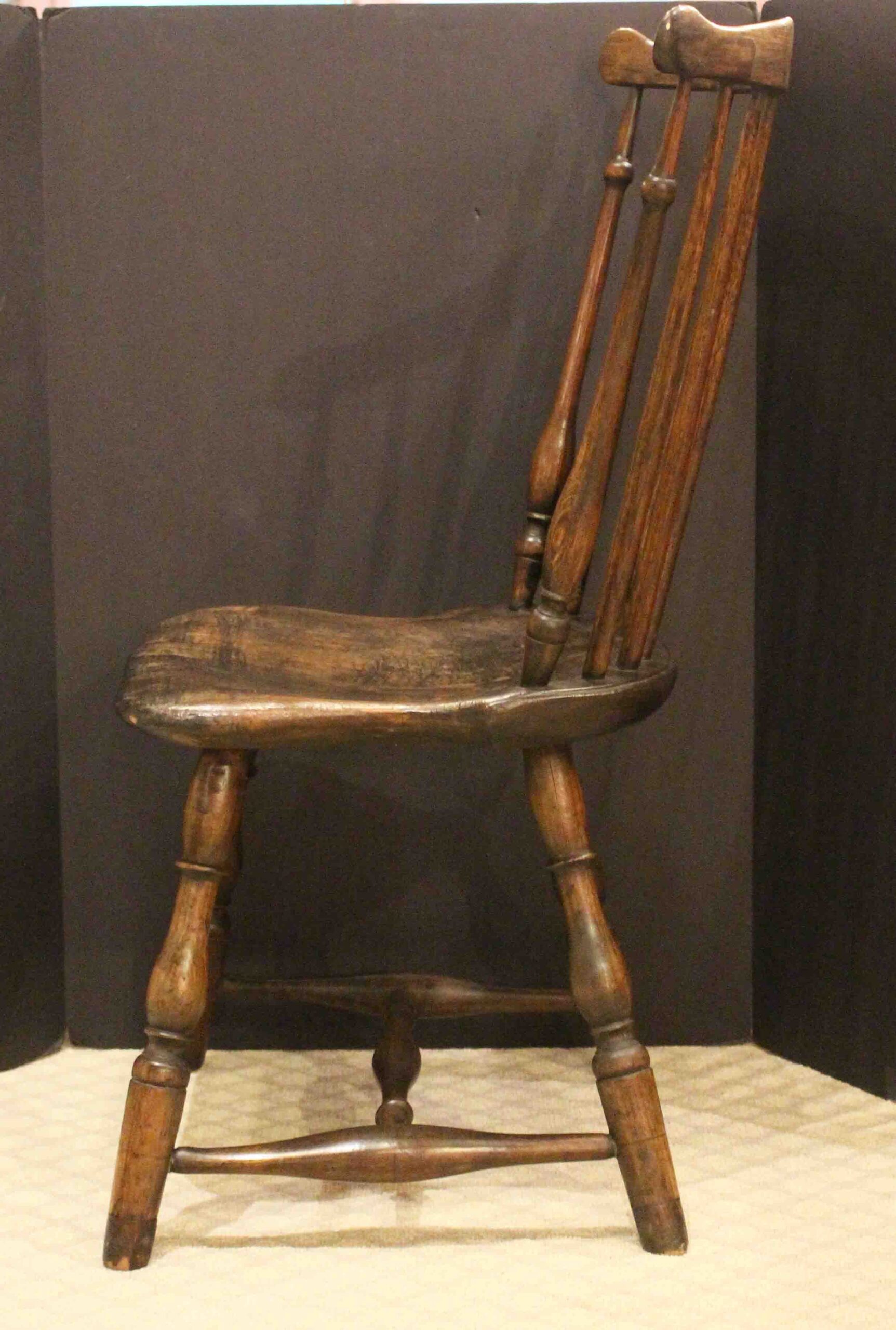 WC-1477z: Early 19th Century American Small Fan Back Windsor Side Chair - Image 2