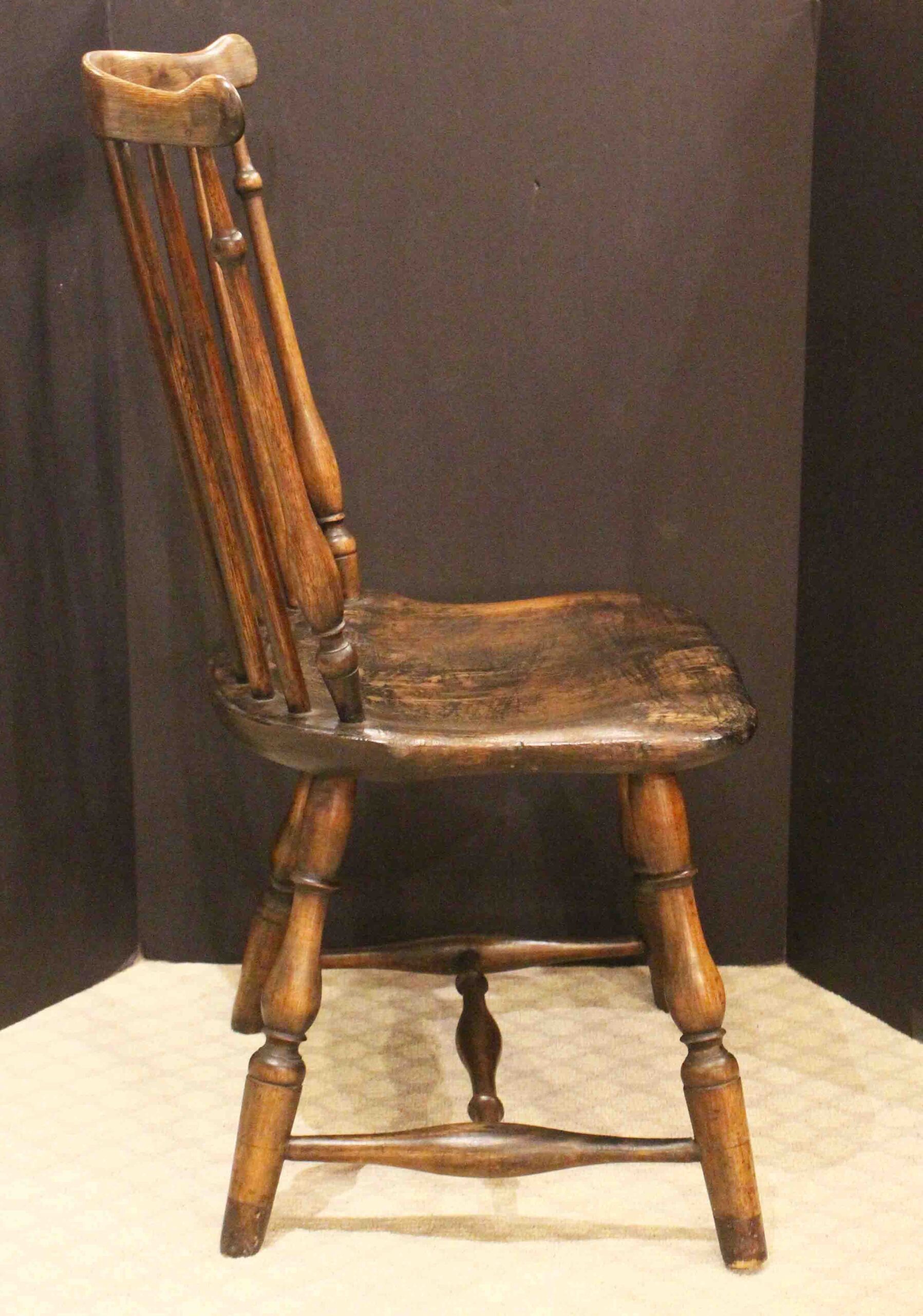WC-1477z: Early 19th Century American Small Fan Back Windsor Side Chair - Image 4